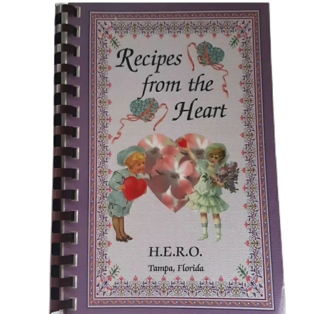 Vintage Cookbook Florida H.E.R.O. Foundation‎ Spiral Bound Tampa Florida 2003